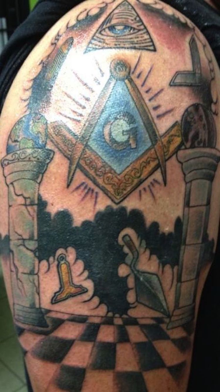 past master masonic tattoos designs