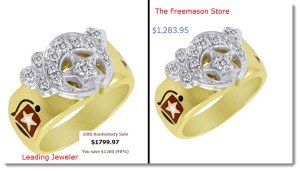 The FreeMason Store Price Comparison