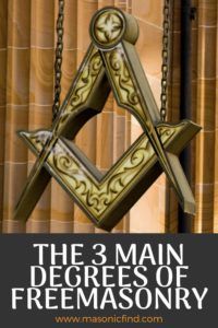 the 3 main degrees of freemasonry