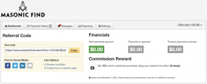 Refersion backend masonicfind