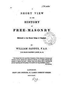 A Short View of The History of Freemasonry - W Sandys - DATE UNKOWN.pdf (page 1 of 57) 2019-01-26 07-13-23