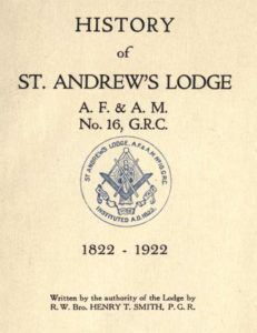 History of St andrews Lodge - H Smith - 1822-1922.pdf (page 1 of 247) 2019-01-26 07-28-53