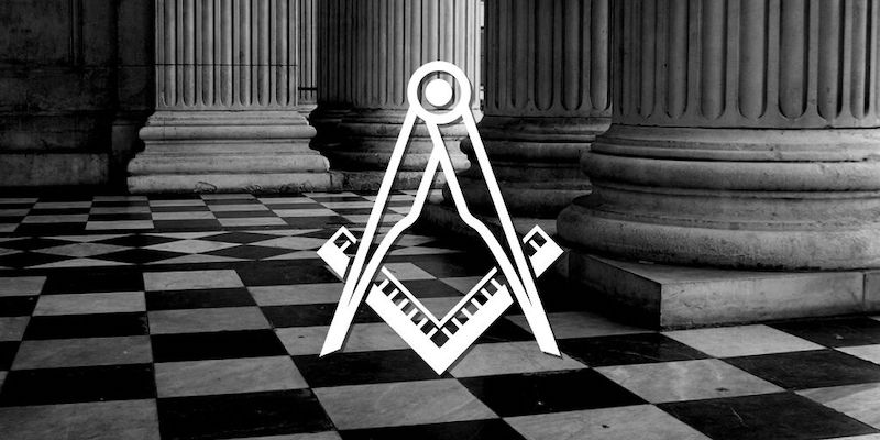 the checkered tile in Freemasonry