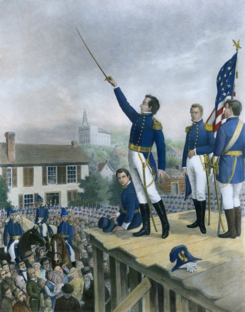 Representation of Joseph Smith Jr’s Last Public Address as Lieutenant-General of the Nauvoo Legion