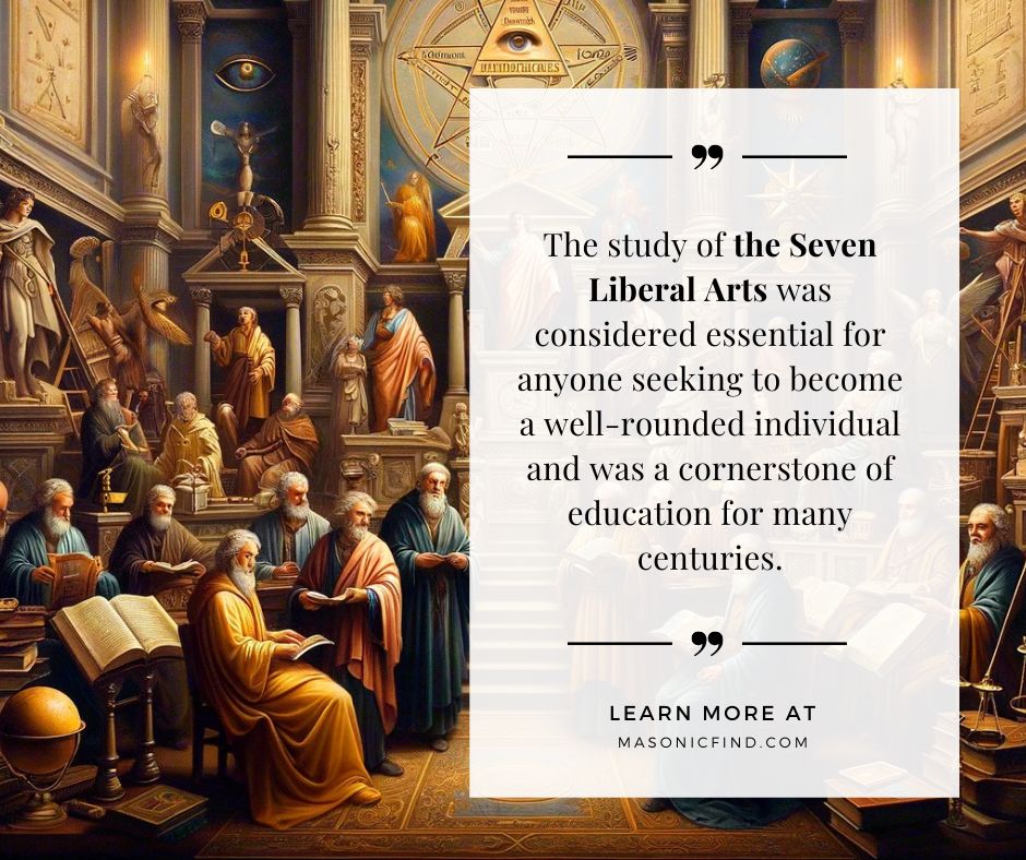 The study of the Seven Liberal Arts was considered essential for anyone seeking to become a well-rounded individual and was a cornerstone of education for many centuries.